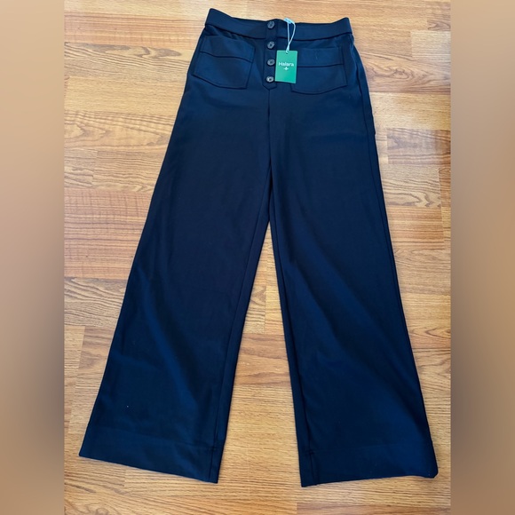 Banana Republic Pants - Halara Black Wide-Leg Pull on Medium Pants.